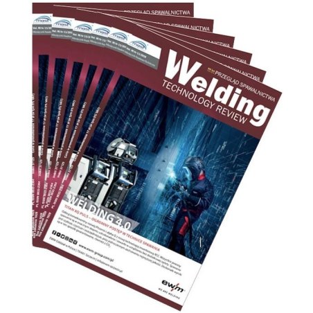 e-PRENUMERATA 6 KOLEJNYCH WYDAŃ CZASOPISMA WELDING TECHNOLOGY REVIEW