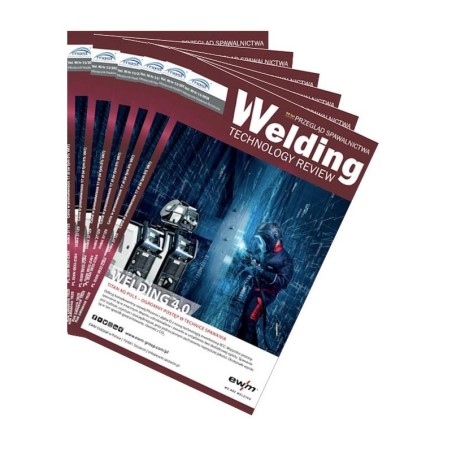 PRENUMERATA 6 KOLEJNYCH WYDAŃ CZASOPISMA WELDING TECHNOLOGY REVIEW